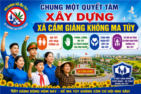 Chung một quyết tâm xây dựng xã Cẩm Giàng không ma túy