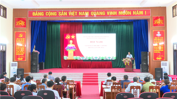 Cẩm Giàng tổ chức hội nghị giao ban bí thư chi bộ tháng 6