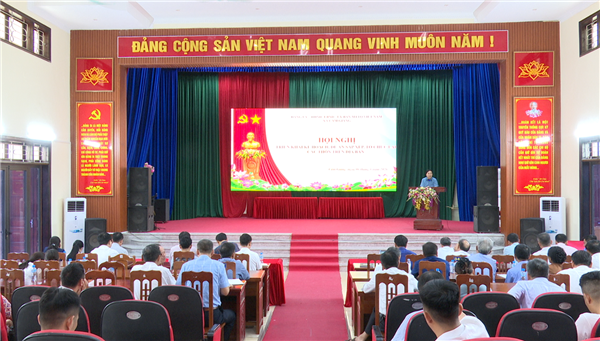 Cẩm Giàng tổ chức hội nghị triển khai nhiệm vụ sắp xếp, tổ chức lại các thôn trên địa bàn xã