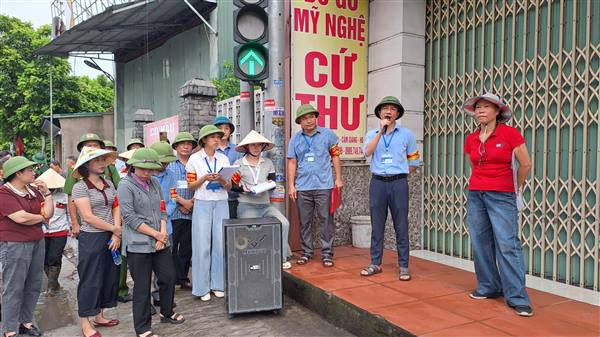 Xã Cẩm Giàng tổ chức cưỡng chế thực hiện quyết định kiểm đếm bắt buộc thực hiện Dự án Cụm công nghiệp, dịch vụ thương mại Lương Điền