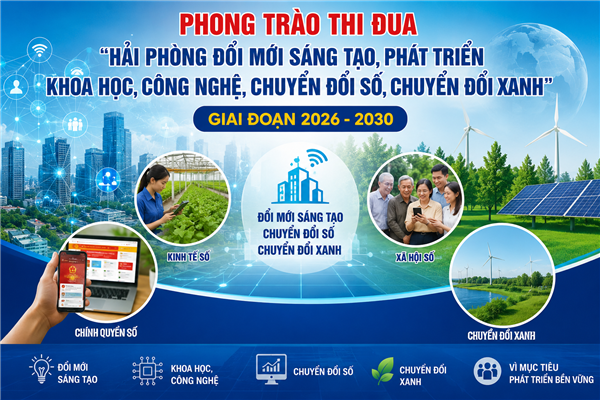 Xã Cẩm Giàng triển khai Phong trào thi đua "Hải Phòng đổi mới sáng tạo, phát triển khoa học, công nghệ, chuyển đổi số, chuyển đổi xanh" giai đoạn 2026 – 2030