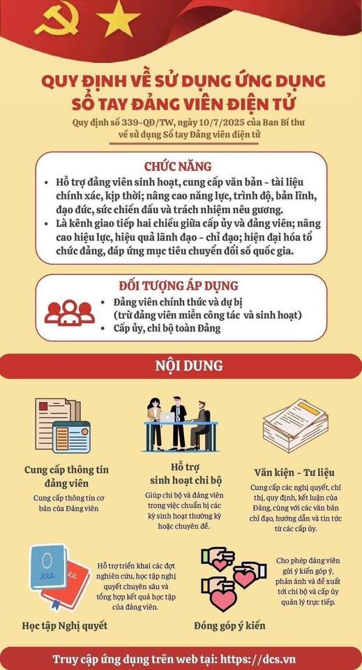 Xã Chấn Hưng tham gia tập huấn trực tuyến toàn quốc ứng dụng Sổ tay đảng viên điện tử