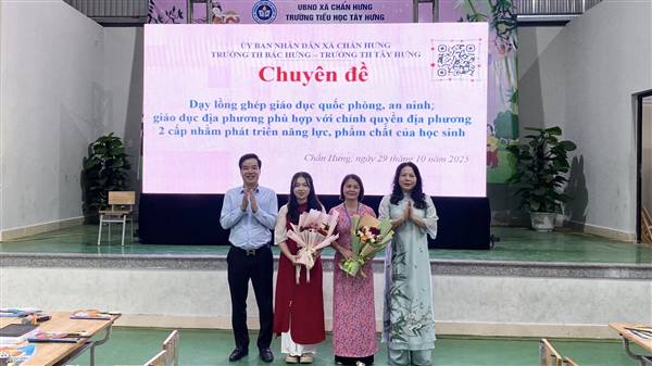 LIÊN TRƯỜNG TIỂU HỌC BẮC HƯNG VÀ TIỂU HỌC TÂY HƯNG TỔ CHỨC CHUYÊN ĐỀ DẠY LỒNG GHÉP GIÁO DỤC QUỐC PHÒNG AN NINH GIÁO DỤC ĐỊA PHƯƠNG