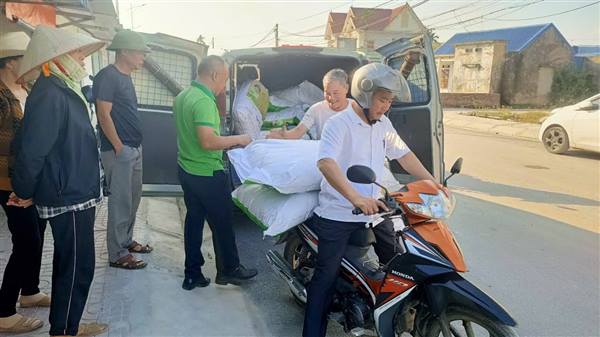 THÀNH CÔNG BƯỚC ĐẦU TRIỂN KHAI MÔ HÌNH "CÁNH ĐỒNG MẪU LỚN" VỤ XUÂN NĂM 2026: NÔNG DÂN THÔN BẠCH XA TRẠI VÀ XUÂN TRẠI 2 PHẤN KHỞI NHẬN THÓC GIỐNG BC15