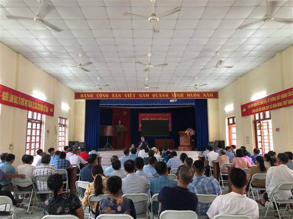 Xã Chấn Hưng chủ động các biện pháp ứng phó với con bão số 3 (WIPHA)
