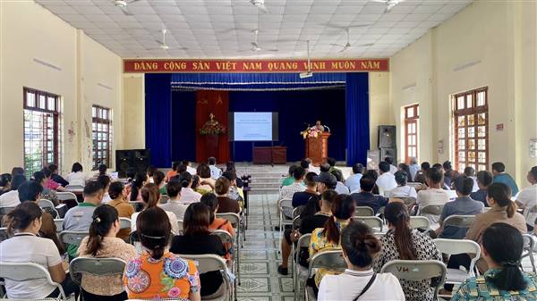 Xã Chấn Hưng tổ chức tập huấn kiến thức an toàn thực phẩm năm 2025