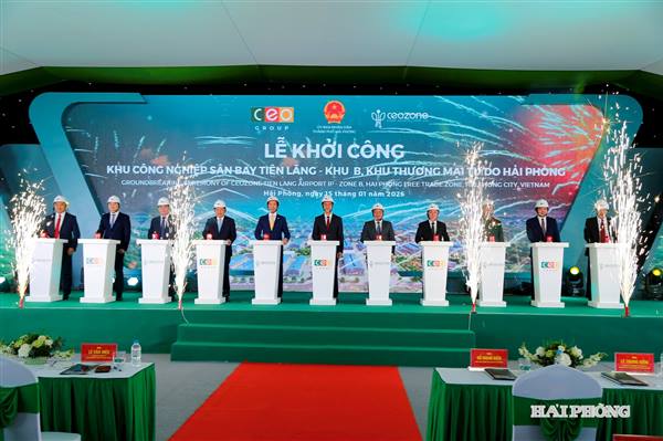 Khởi công Khu công nghiệp sân bay Tiên Lãng – Khu B, dự kiến thu hút 1,5 tỷ USD vốn đầu tư tại xã Chấn Hưng, thành phố Hải Phòng