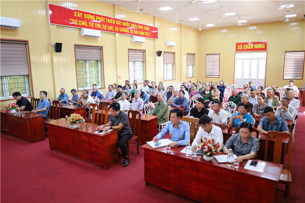 Hội nghị tiếp xúc, đối thoại giữa đồng chí Bí thư Đảng ủy, Chủ tịch HĐND xã với cán bộ, hội viên nông dân xã năm 2026
