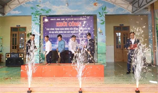 LỄ KHỞI CÔNG CÁC CÔNG TRÌNH CHÀO MỪNG BẦU CỬ ĐẠI BIỂU QUỐC HỘI VÀ HĐND CÁC CẤP, NHIỆM KỲ 2026 – 2031