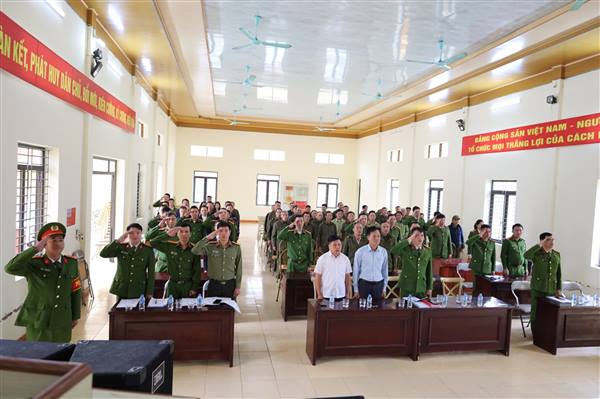  CÔNG AN XÃ CHẤN HƯNG PHÁT ĐỘNG PHONG TRÀO THI ĐUA BẢO ĐẢM AN NINH, TRẬT TỰ PHỤC VỤ BẦU CỬ