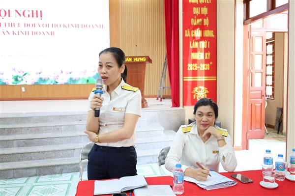  HỘI NGHỊ PHỔ BIẾN CHÍNH SÁCH THUẾ ĐỐI VỚI HỘ KINH DOANH, CÁ NHÂN KINH DOANH