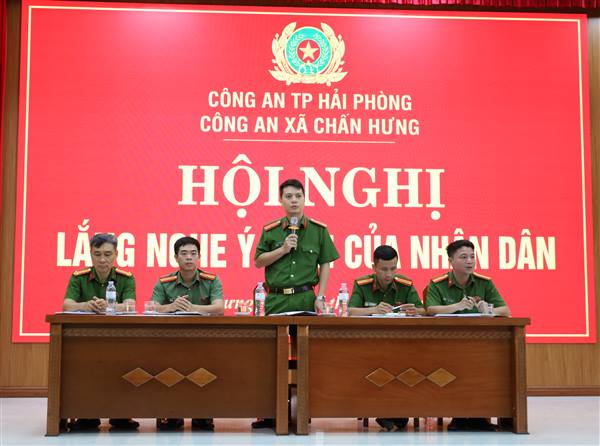 CÔNG AN XÃ CHẤN HƯNG TỔ CHỨC HỘI NGHỊ “CÔNG AN LẮNG NGHE Ý KIẾN NHÂN DÂN” NĂM 2026