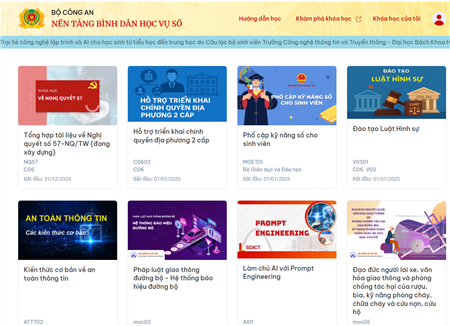 Nền tảng bình dân học vụ số