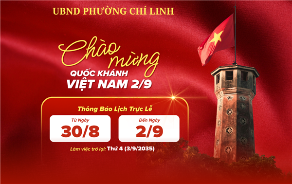 Thông báo Danh sách Lãnh đạo, cán bộ, chuyên viên trực Lễ Quốc Khánh 2/9/2025