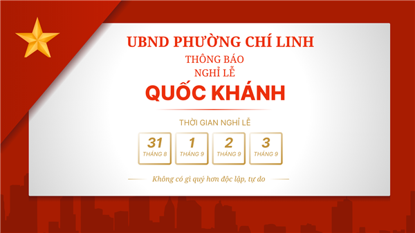 Thông báo Danh sách Lãnh đạo, cán bộ, chuyên viên trực Lễ Quốc Khánh 2/9/2025