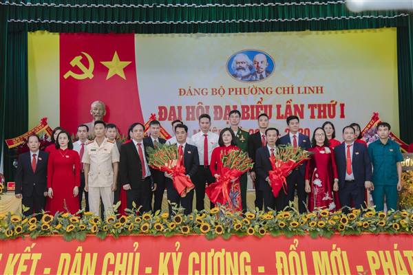 ĐẠI HỘI ĐẠI BIỂU ĐẢNG BỘ PHƯỜNG CHÍ LINH LẦN THỨ I, NHIỆM KỲ 2025 - 2030 THÀNH CÔNG TỐT ĐẸP.