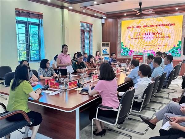 PHƯỜNG CHÍ LINH PHÁT ĐỘNG ỦNG HỘ QUỸ “ĐỀN ƠN ĐÁP NGHĨA” NĂM 2026