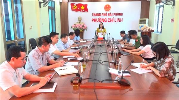 BAN THƯỜNG VỤ ĐẢNG ỦY PHƯỜNG CHÍ LINH HỌP PHIÊN THỨ 31 ĐỂ NGHE VÀ CHO Ý KIẾN MỘT SỐ NHIỆM VỤ TRỌNG TÂM