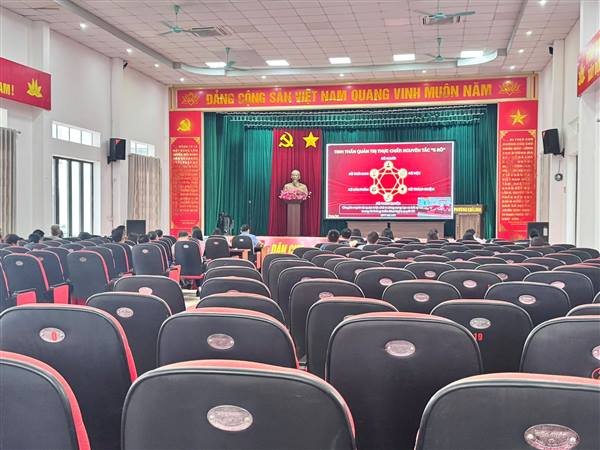 PHƯỜNG CHÍ LINH THAM DỰ HỘI NGHỊ TOÀN QUỐC SƠ KẾT 01 NĂM 06 THÁNG TRIỂN KHAI THỰC HIỆN NGHỊ QUYẾT SỐ 57-NQTW CỦA BỘ CHÍNH TRỊ