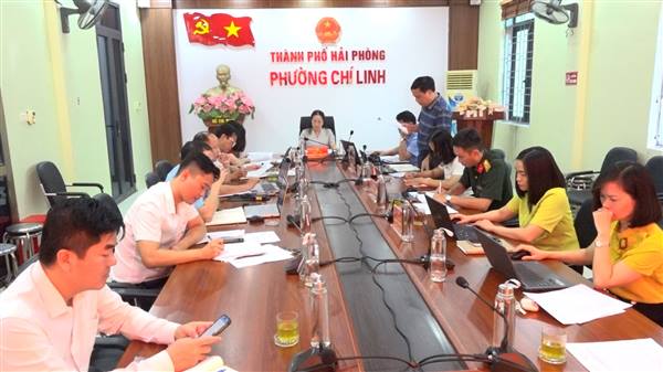 BAN THƯỜNG VỤ ĐẢNG ỦY PHƯỜNG CHÍ LINH TỔ CHỨC HỘI NGHỊ LẦN THỨ 33, NHIỆM KỲ 2025 – 2030
