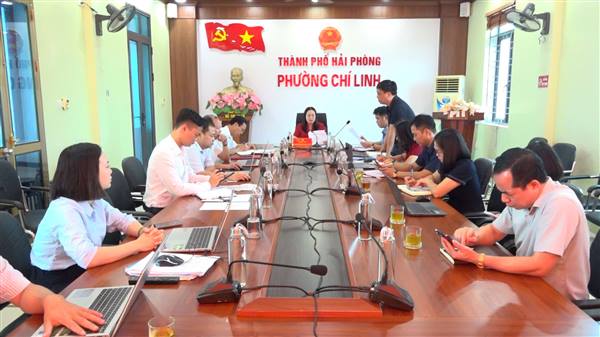 BAN THƯỜNG VỤ ĐẢNG ỦY PHƯỜNG CHÍ LINH HỌP THƯỜNG KỲ THÁNG 8, CHO Ý KIẾN NHIỀU NỘI DUNG QUAN TRỌNG