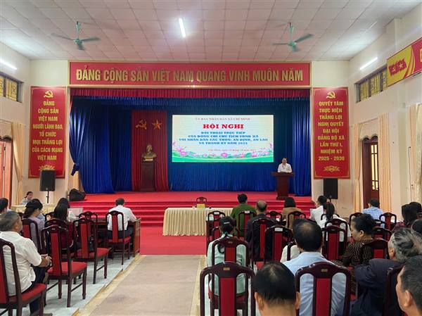 Xã Chí Minh tổ chức Hội nghị đối thoại giữa Chủ tịch UBND xã với Nhân dân các thôn An Định, Thanh Kỳ, An Lao

