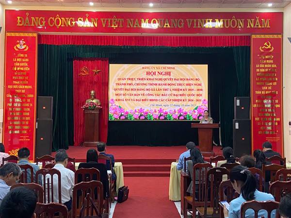 Chí Minh triển khai quán triệt, tuyên truyền Nghị quyết Đại hội và các văn bản về công tác bầu cử