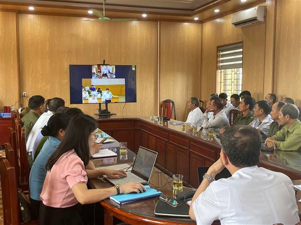 Xã Chí Minh tham gia hội nghị trực tuyến triển khai chương trình mục tiêu quốc gia phòng, chống ma túy đến năm 2030