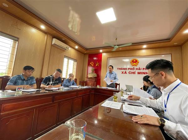 UBND xã Chí Minh tổ chức phiên họp lãnh đạo UBND xã giải quyết các nội dung công việc trọng tâm