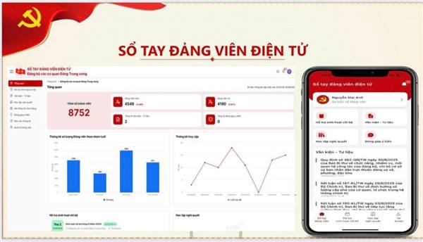 Sổ tay Đảng viên điện tử tạo đột phá trong chuyển đổi số hoạt động của tổ chức Đảng  