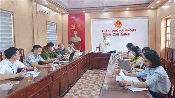Ban Thường vụ Đảng ủy xã Chí Minh tổ chức hội nghị lần thứ 6
