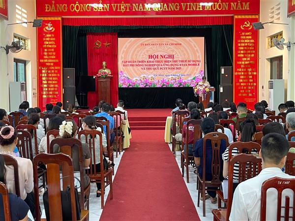 Xã Chí Minh tổ chức thu thuế sử dụng đất phi nông nghiệp và Quỹ phòng, chống thiên tai năm 2025