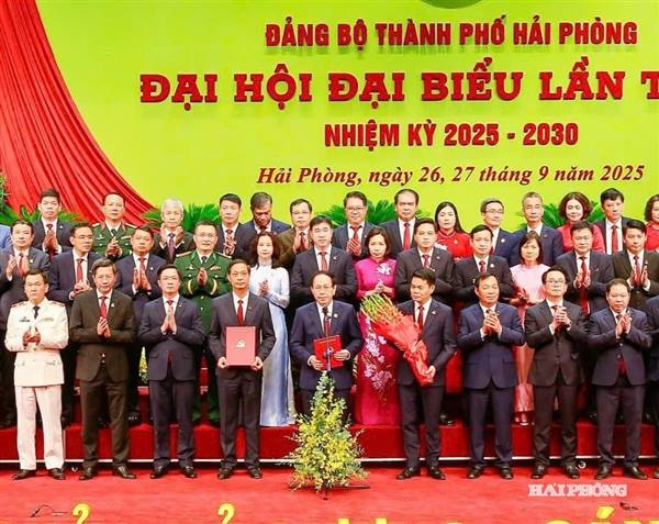 Ban Chấp hành Đảng bộ thành phố Hải Phòng khóa I gồm 78 đồng chí ra mắt Đại hội 