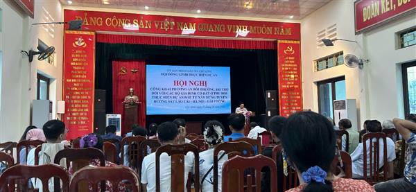 Xã Chí Minh công khai phương án bồi thường, hỗ trợ thực hiện Dự án đường sắt Lào Cai – Hà Nội – Hải Phòng