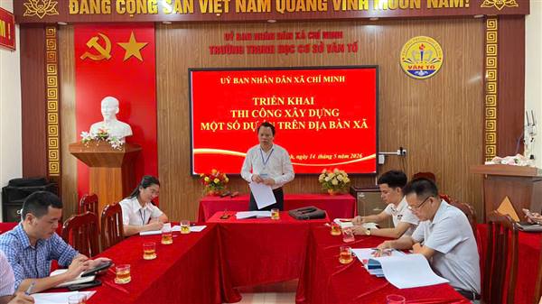 Chí Minh triển khai thi công một số công trình, dự án trên địa bàn xã