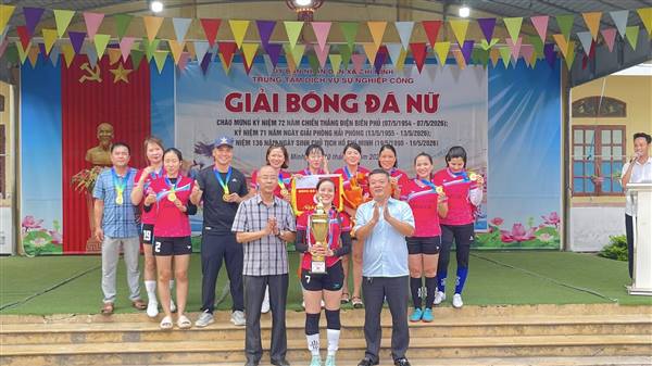 Xã Chí Minh tổ chức thành công giải bóng đá nữ năm 2026.