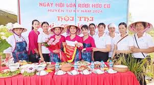 Tưng bừng lễ hội lúa - rươi hữu cơ Tứ Kỳ năm 2024