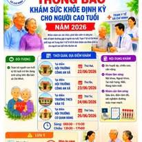THÔNG BÁO Về việc khám sức khỏe định kỳ cho người cao tuổi năm 2026