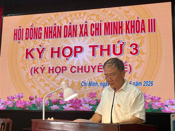 Chí Minh tổ chức Kỳ họp thứ 3 (Kỳ họp chuyên đề)

Hội đồng nhân dân xã Chí Minh khoá III