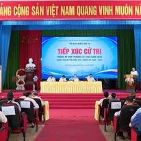 Đại biểu HĐND xã Chí Minh tham dự hội nghị tiếp xúc cử tri với Tổ đại biểu HĐND thành phố số 14 