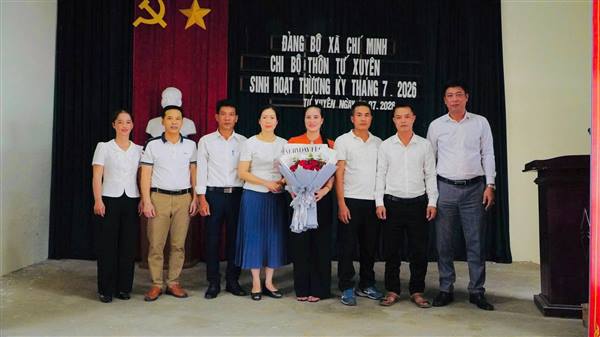 Các thôn mới ở xã Chí Minh tổ chức kỳ sinh hoạt đầu tiên sau sắp xếp