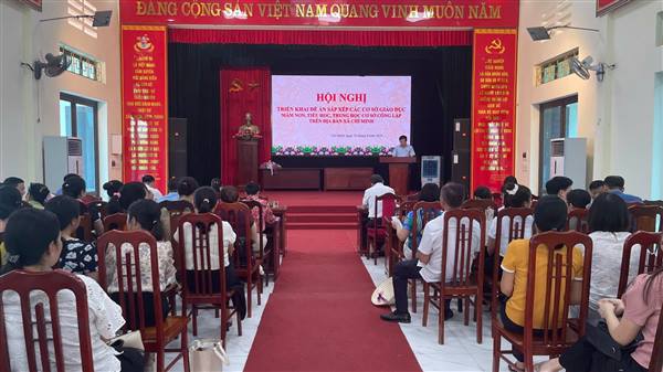 Xã Chí Minh triển khai phương án sắp xếp mạng lưới trường học