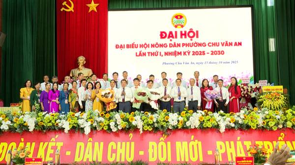 ĐẠI HỘI ĐẠI BIỂU HỘI NÔNG DÂN PHƯỜNG CHU VĂN AN LẦN THỨ NHẤT, NHIỆM KỲ 2025-2030 THÀNH CÔNG TỐT ĐẸP