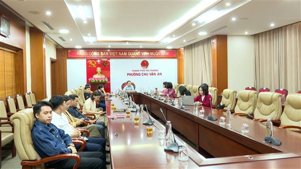 Phường Chu Văn An tham dự hội nghị Thành ủy Hải Phòng