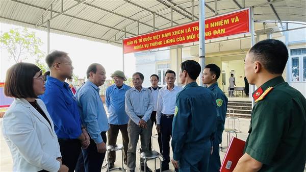 Hội đồng Nghĩa vụ quân sự xã Đại Sơn tổ chức khám sơ tuyển nghĩa vụ quân sự năm 2026