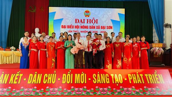 Hội Nông dân xã Đại Sơn  tổ chức thành công Đại hội đại biểu lần thứ I, nhiệm kỳ 2025 – 2030