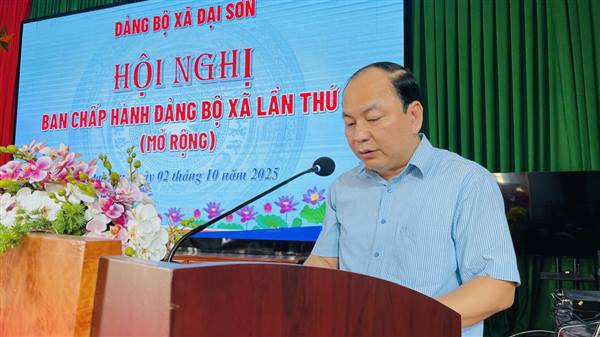 Đại Sơn tổ chức Hội nghị Ban chấp hành Đảng bộ mở rộng lần thứ 7.