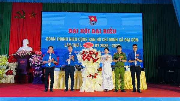 Đại hội đại biểu Đoàn TNCS Hồ Chí Minh xã Đại Sơn lần thứ I, nhiệm kỳ 2025 - 2030 thành công tốt đẹp