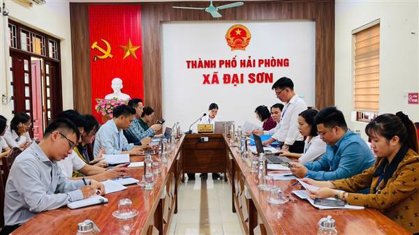 HĐND xã Đại Sơn giám sát việc thực hiện quy chế làm việc của các cơ quan chuyên môn UBND xã