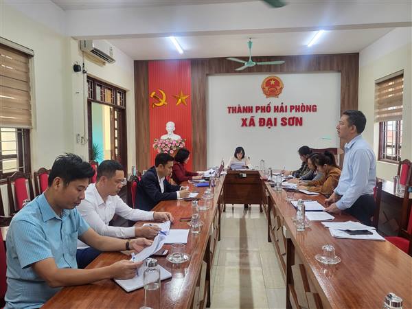 UBND xã Đại Sơn triển khai chấm điểm chỉ số CCHC năm 2025